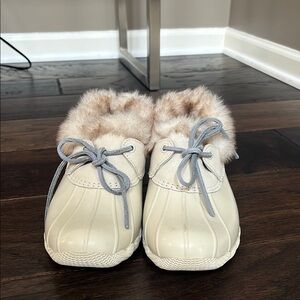 Sperry Women's Winter Boots - Cream and Gray